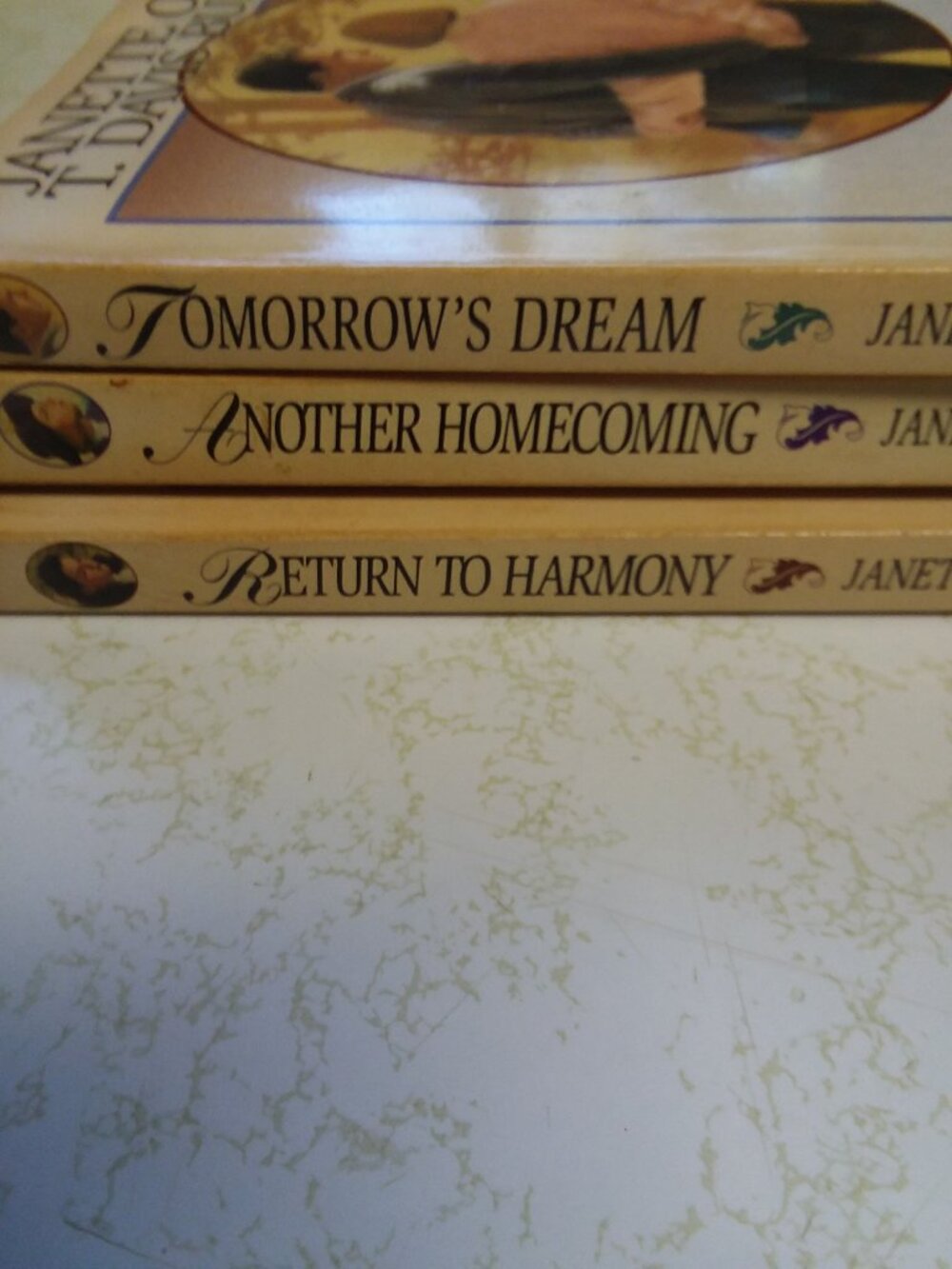 Lot of 3 Romance Fiction Books~Tomorrow's Dream~Return to Harmony~Another Home,,